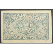 CÉDULA OFICIAL CASA DA MOEDA - 5 CENTAVOS 1918 ( POUCO CIRCULADA )