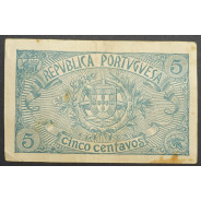 CÉDULA OFICIAL CASA DA MOEDA - 5 CENTAVOS 1918 ( CIRCULADA )