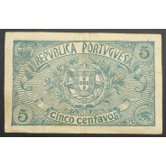 CÉDULA OFICIAL CASA DA MOEDA - 5 CENTAVOS 1918 ( CIRCULADA )