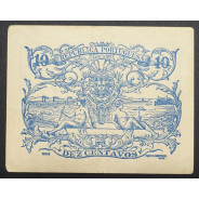 CÉDULA OFICIAL CASA DA MOEDA - 10 CENTAVOS 1917 ( POUCO CIRCULADA )