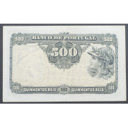 NOTA DE 500 REIS PRATA 1904 ( POUCO CIRCULADA ) " Ch.3 - BANCO DE PORTUGAL (27/12/1904)