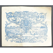 CÉDULA OFICIAL CASA DA MOEDA - 10 CENTAVOS 1917 ( CIRCULADA )