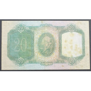 NOTA 20 ESCUDOS 1954 (CIRCULADA C/ MARCAS HUMIDADE) "20$00 1954 Ch.6 D.ANTONIO LUIZ DE MENEZES - BANCO DE PORTUGAL (25/05/1954)