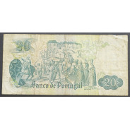 NOTA DE 20 ESCUDOS 1971 ( CIRCULADA + ) "20$00 1971 Ch.8 GARCIA DE ORTA - BANCO DE PORTUGAL (27/07/1971)