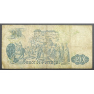 NOTA DE 20 ESCUDOS 1971 ( MUITO CIRCULADA ) "20$00 1971 Ch.8 GARCIA DE ORTA - BANCO DE PORTUGAL (27/07/1971)