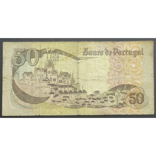 NOTA DE 50 ESCUDOS 1980 ( MUITO CIRCULADA ) "50$00 1980 Ch.9 INFANTA D.MARIA - BANCO DE PORTUGAL (01/02/1980)