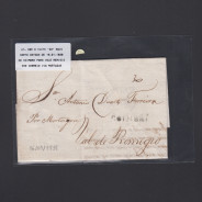Pré-Filatélica circulada de Coimbra para Lisboa datada de 16-01-1838
