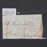 Pré-Filatélica circulada de Coimbra para Vale de Remigio datada de 10-03-1839