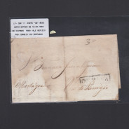 Pré-Filatélica circulada de Coimbra para Vale de Remigio datada de 18-04-1840