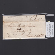 Pré-Filatélica circulada de Coimbra para Vale de Remigio datada de 12-05-1840