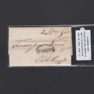 Pré-Filatélica circulada de Coimbra para Vale de Remigio datada de 07-11-1840