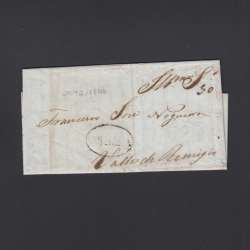 Pré-Filatélica circulada de Coimbra para Vale de Remigio datada de 20-12-1840