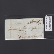 Pré-Filatélica circulada de Coimbra para Vale de Remigio datada de 20-12-1840
