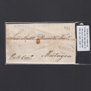 Pré-Filatélica circulada de Coimbra para Vale de Remigio datada de 27-07-1847