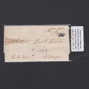Pré-Filatélica circulada de Coimbra para Vale de Remigio datada de 23-08-1847