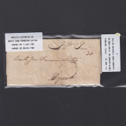 Pré-Filatélica circulada de Coimbra para Figueira da Foz datada de 14-02-1838
