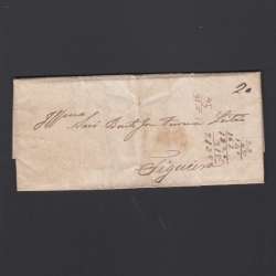 Pré-Filatélica circulada de Coimbra para Figueira da Foz datada de 09-03-1838