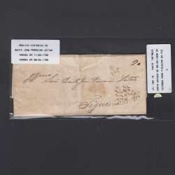 Pré-Filatélica circulada de Coimbra para Figueira da Foz datada de 09-03-1838