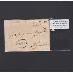 Pré-Filatélica circulada de Coimbra para Aguieira datada de 15-07-1838