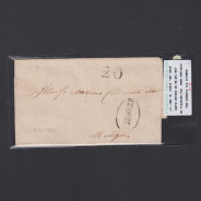 Pré-Filatélica circulada de Figueira da Foz para Mortágua datada de 05-06-1847