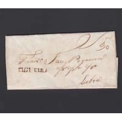 Carta Pré-Filatélica circulada de Figueira da Foz para Lisboa datada de 02-02-1829