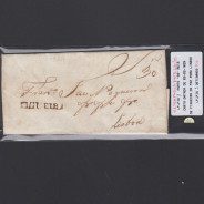 Carta Pré-Filatélica circulada de Figueira da Foz para Lisboa datada de 02-02-1829
