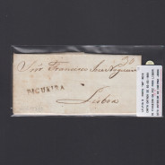 Carta Pré-Filatélica circulada de Figueira da Foz para Lisboa datada de 02-02-1833