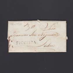 Carta Pré-Filatélica circulada de Figueira da Foz para Lisboa datada de 23-02-1833