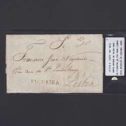 Carta Pré-Filatélica circulada de Figueira da Foz para Lisboa datada de 10-03-1833