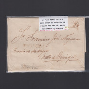 Carta Pré-Filatélica circulada de Figueira da Foz para Vale Remigio datada de 08-05-1835