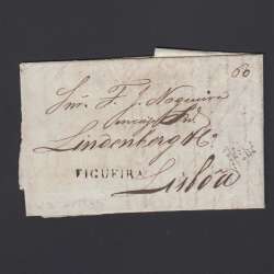 Carta Pré-Filatélica circulada de Figueira da Foz para Lisboa datada de 23-05-1835