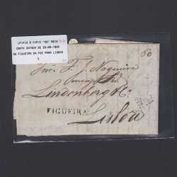 Carta Pré-Filatélica circulada de Figueira da Foz para Lisboa datada de 23-05-1835