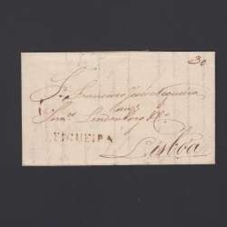 Carta Pré-Filatélica circulada de Figueira da Foz para Lisboa datada de 09-06-1835