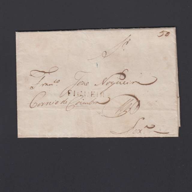 Carta Pré-Filatélica circulada de Figueira da Foz para Lisboa datada de 16-06-1835