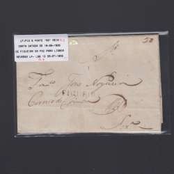 Carta Pré-Filatélica circulada de Figueira da Foz para Lisboa datada de 16-06-1835