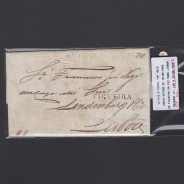 Carta Pré-Filatélica circulada de Figueira da Foz para Lisboa datada de 19-06-1835