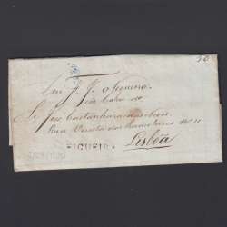 Carta Pré-Filatélica circulada de Figueira da Foz para Lisboa datada de 02-08-1835