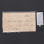 Carta Pré-Filatélica circulada de Figueira da Foz para Lisboa datada de 08-07-1836
