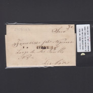 Carta Pré-Filatélica circulada de Figueira da Foz para Lisboa datada de 21-08-1836