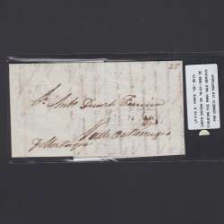 Carta Pré-Filatélica circulada de Figueira da Foz para Vale Remigio datada de 18-01-1839
