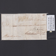 Carta Pré-Filatélica circulada de Figueira da Foz para Vale Remigio datada de 24-03-1838