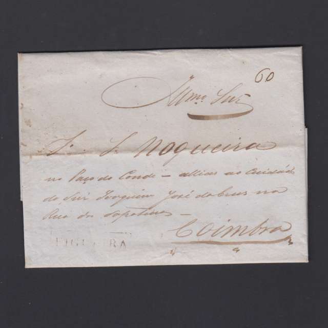 Carta Pré-Filatélica circulada de Figueira da Foz para Coimbra datada de 08-12-1839