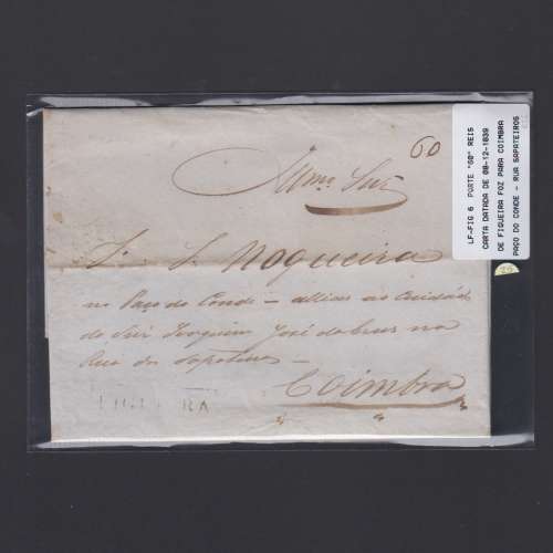 Carta Pré-Filatélica circulada de Figueira da Foz para Coimbra datada de 08-12-1839