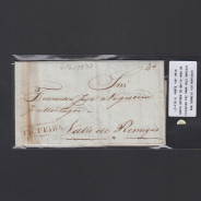Carta Pré-Filatélica circulada de Figueira da Foz para Vale Remigio datada de 06-12-1840