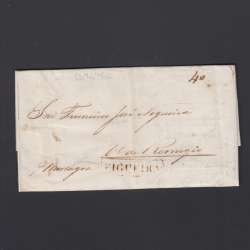 Carta Pré-Filatélica circulada de Figueira da Foz para Vale Remigio datada de 13-12-1840