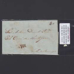 Carta Pré-Filatélica circulada de Figueira da Foz para Vale Remigio datada de 30-09-1843