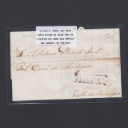 Carta Pré-Filatélica circulada de Figueira da Foz para Vale Remigio datada de 18-02-1844