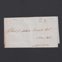 Carta Pré-Filatélica circulada de Figueira da Foz para Mortágua datada de 07-06-1853
