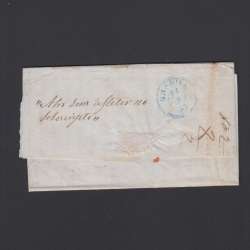 Carta Pré-Filatélica circulada de Figueira da Foz para Vale Remigio datada de 07-06-1853