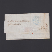 Carta Pré-Filatélica circulada de Figueira da Foz para Vale Remigio datada de 07-06-1853